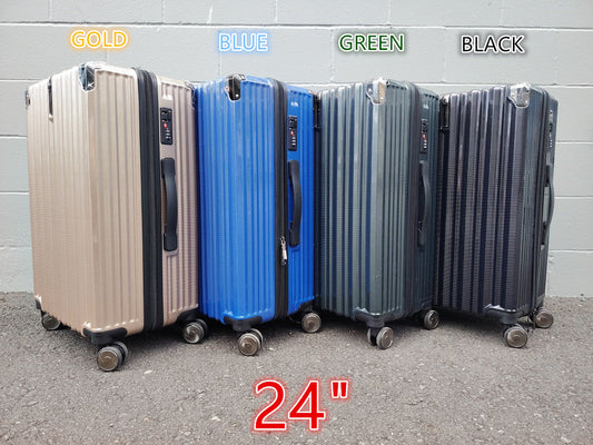 24" Suitcase Cabin Carry on Check in Travel Light Weight Luggage - BLUE dealonline.co.nz