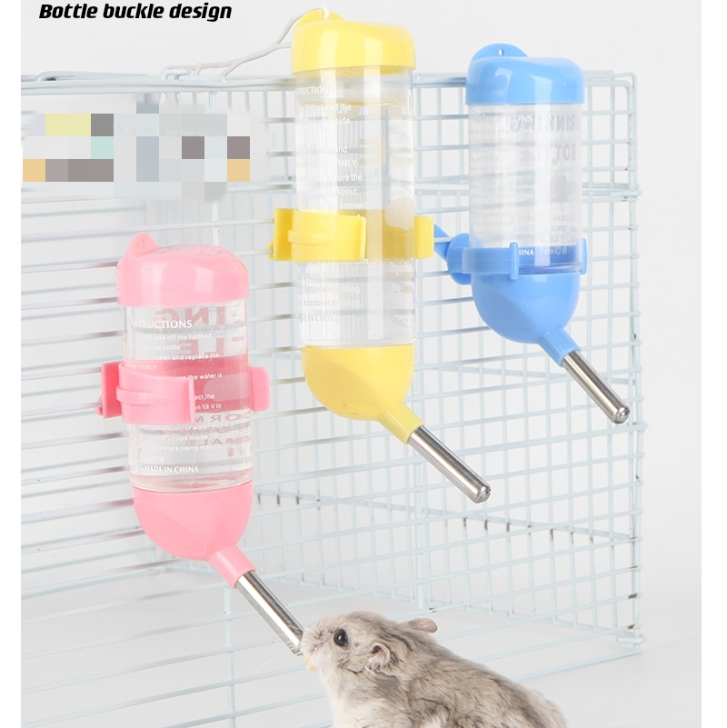 3pcs*80ml Pet Hamster Drinking Leak Proof Water Bottle Kettle Guinea Pig - YELLOW dealonline.co.nz