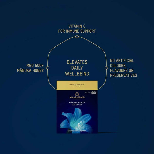 Manuka Honey Lemon Lozenges with Vitamin C NZ