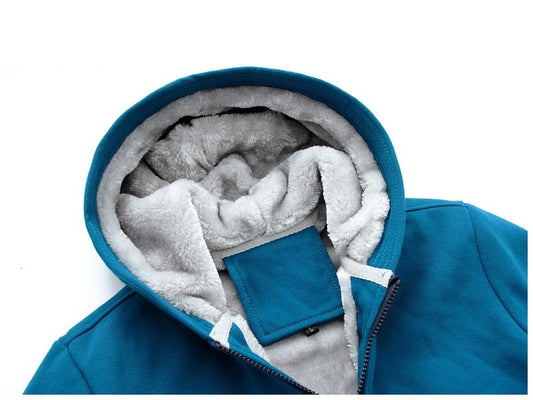 Fleece Lining Thermal Hood Jacket Size S-2XL dealonline.co.nz