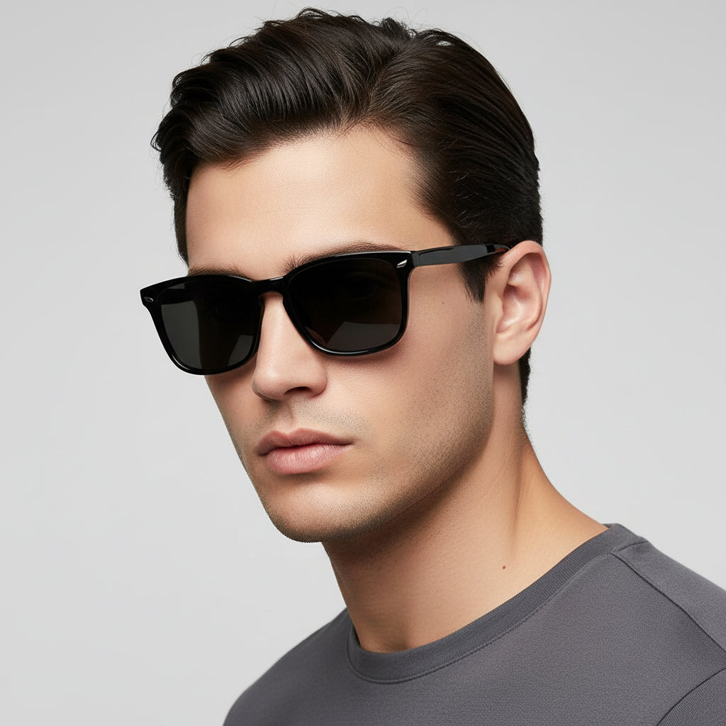 Dealonlinenz polarized sunglasses with blue ray blocking and hydrophobic lenses, stylish eyewear for outdoor protection