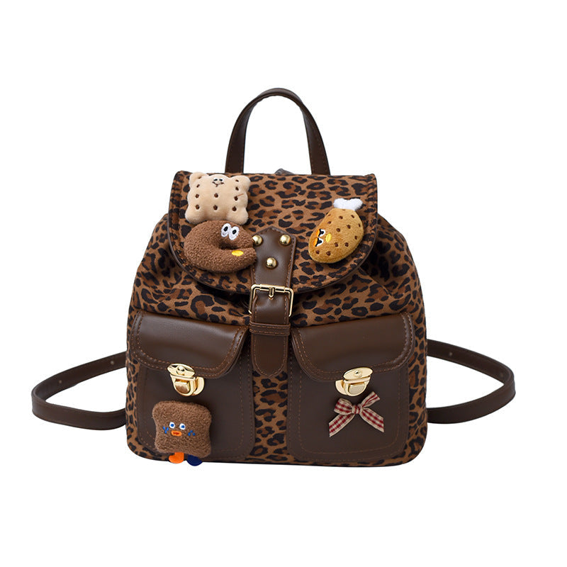 Backpack for Boys and Girls, Cute Plush Toy Pendant, Children's School Bag - ShopHub