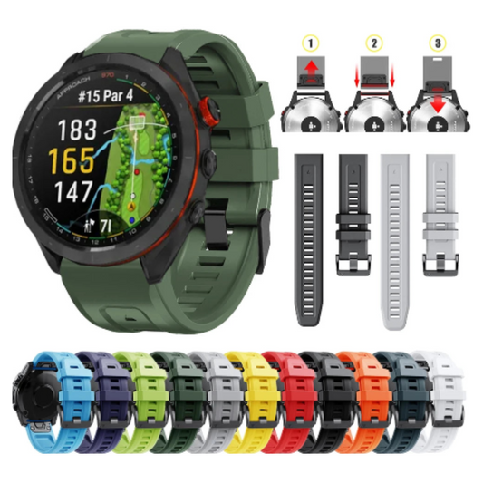 QuickFit Silicone Strap for the Garmin Forerunner 935 & 945 (available in 12 colours) Habicare