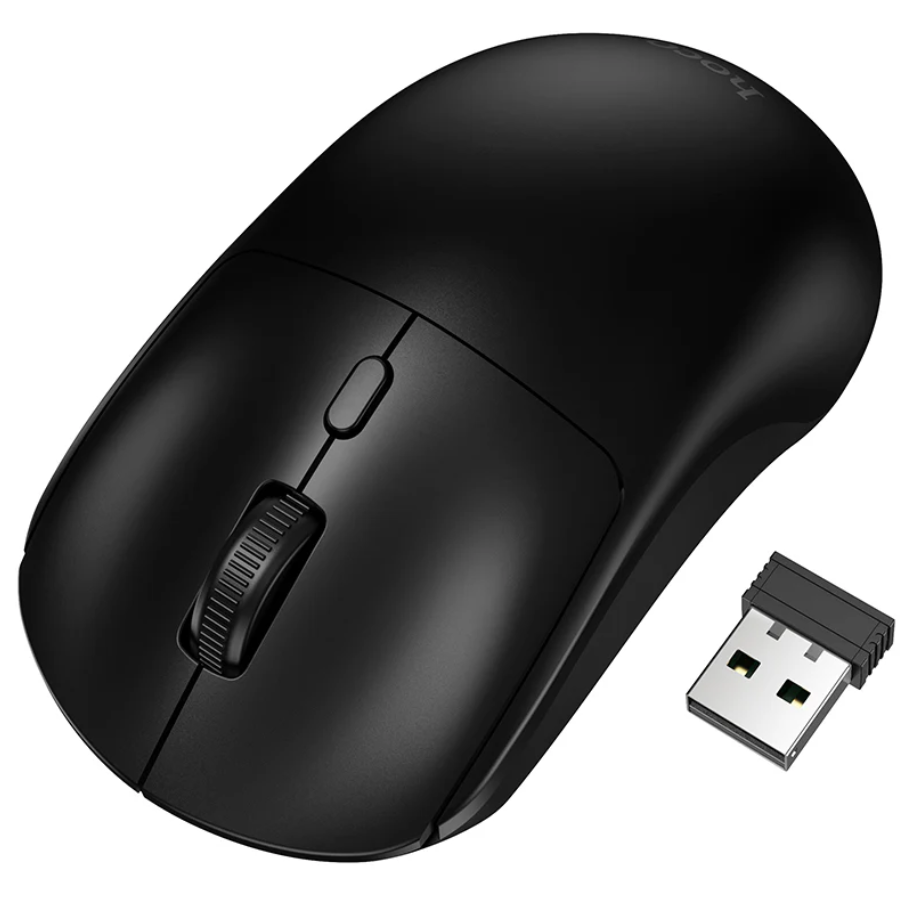 Techplus Hoco wireless mouse with adjustable DPI up to 1600, sleek design, featuring a compact and ergonomic shape.