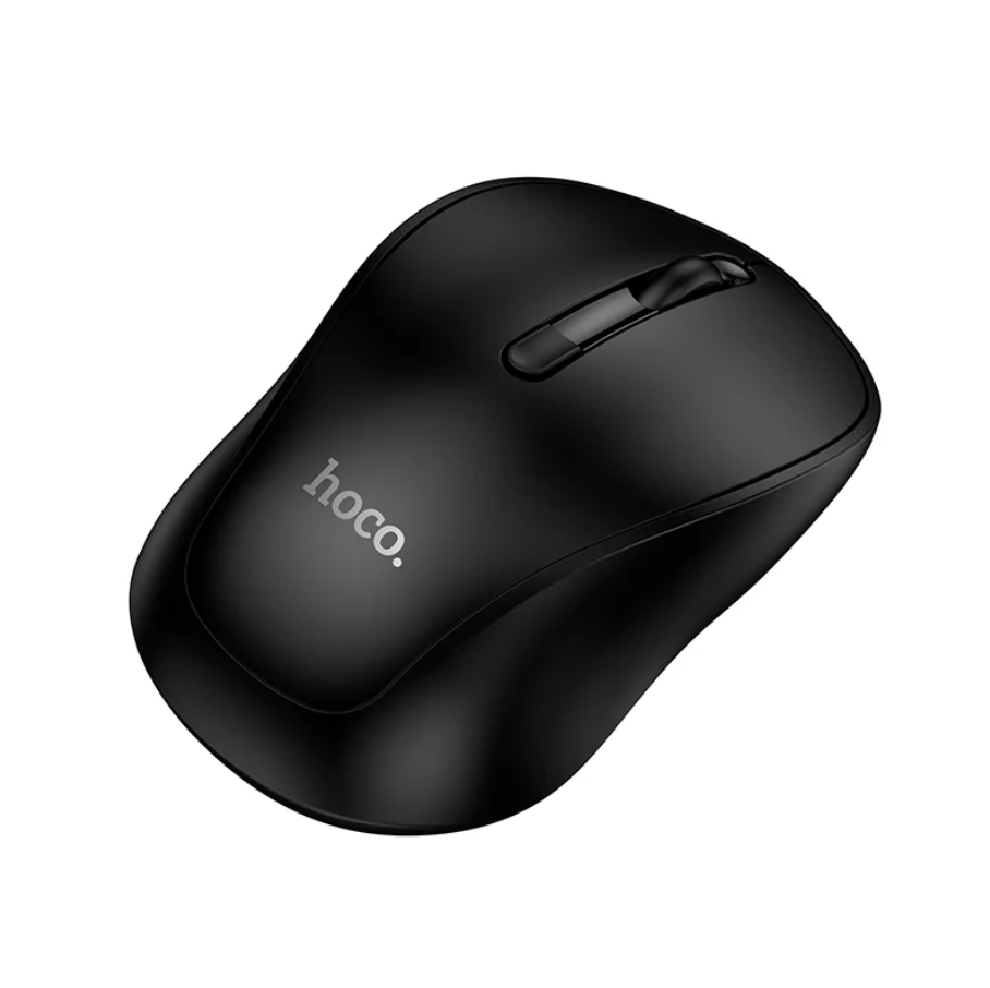 Techplus Hoco wireless mouse with dual mode connectivity and up to 1600 DPI, shown in the image with ergonomic design and buttons.
