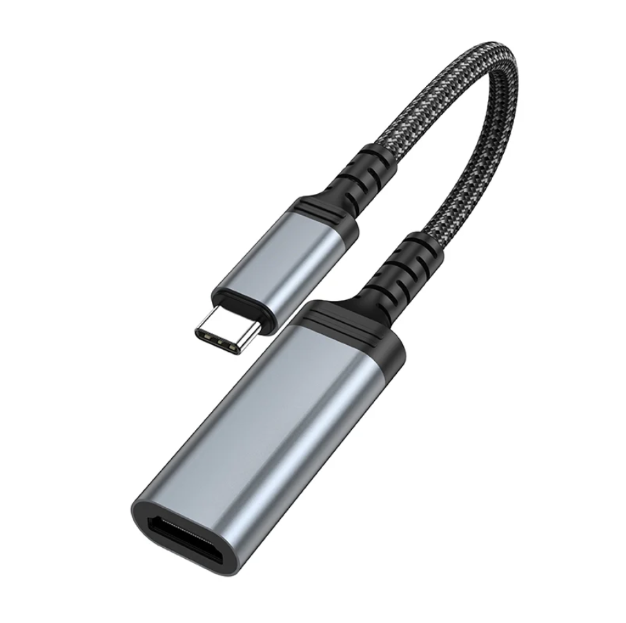 Techplus USB C to HDMI adapter with 4K resolution at 30Hz, female HDMI port, compact and durable design for easy connection.