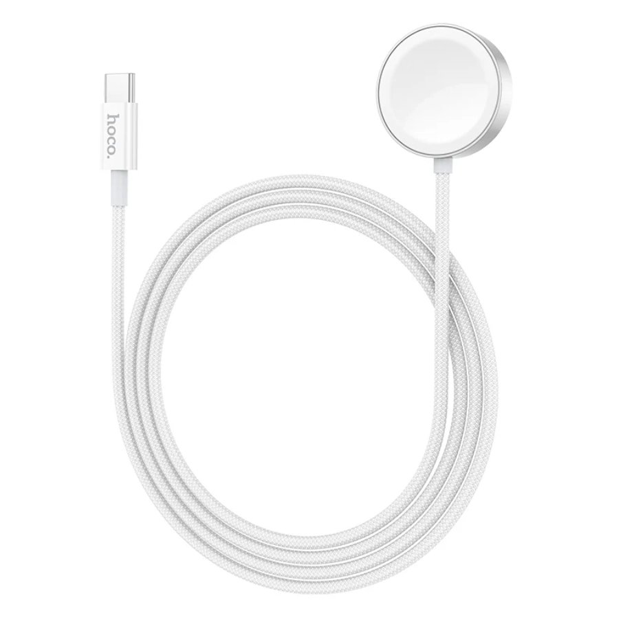 Techplus Hoco wireless charger for Apple and Samsung watches, sleek charging pad with compatible smartwatch design.
