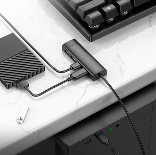Hoco USB-C to USB-A 4 in 1 USB Expansion Hub 5Gbps (HB41) techplus
