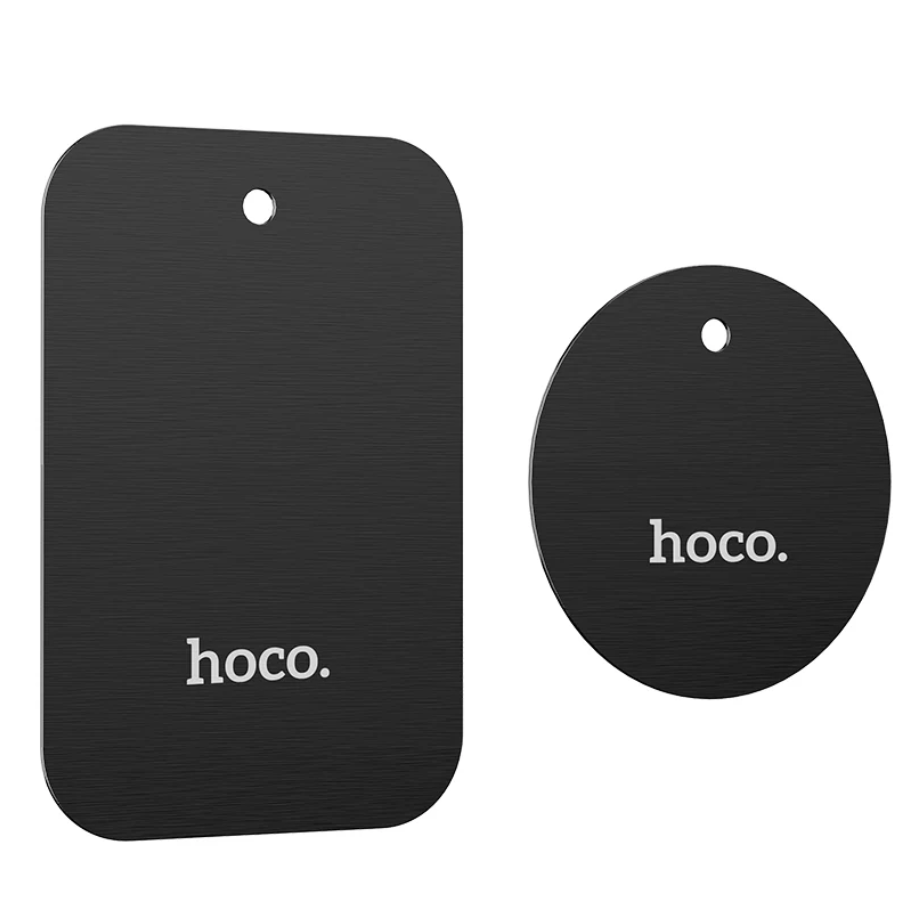 Techplus Hoco Metallic Plate for Magnetic Car Mounts, sleek metal plate designed for secure attachment in vehicles.