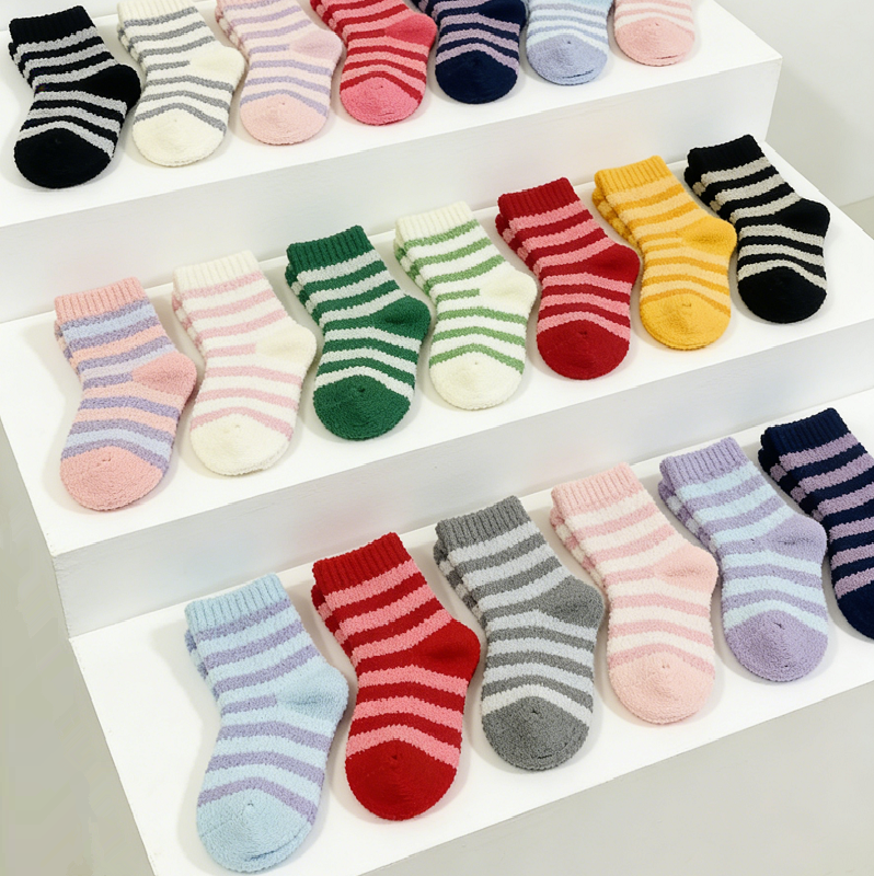 Pair of soft, warm fleece socks from dealonline.co.nz, 60 pairs wholesale deal, cozy winter footwear for men and women.
