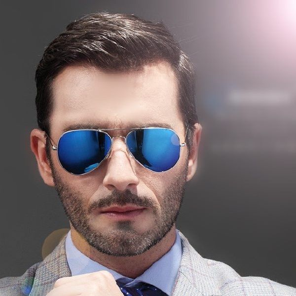 Dealonlinenz HD polarized sunglasses with anti-blue ray hydrophobic lenses, stylish frame, and UV protection.