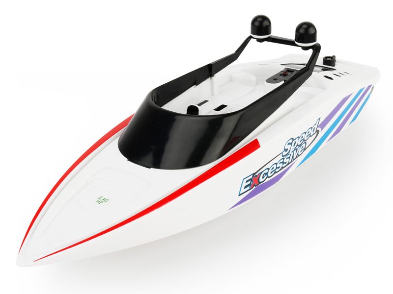 White RC speedboat toy, 32cm electric control boat for children, perfect for summer fun, by dealonlinenz.