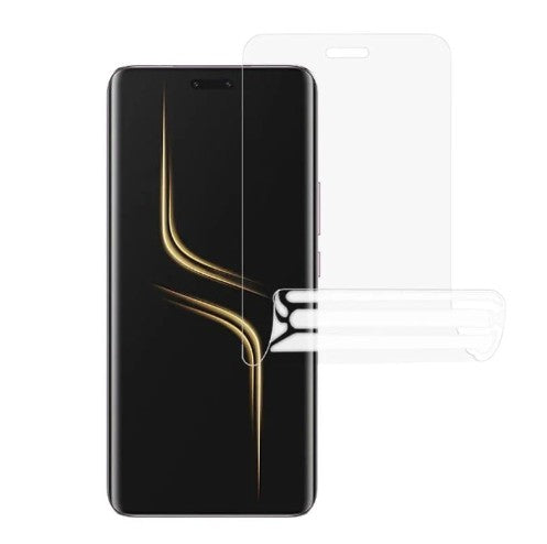 Hydrogel screen protector for Honor Magic6 Ultimate by 9eight5, showing the clear film applied to the smartphone screen.
