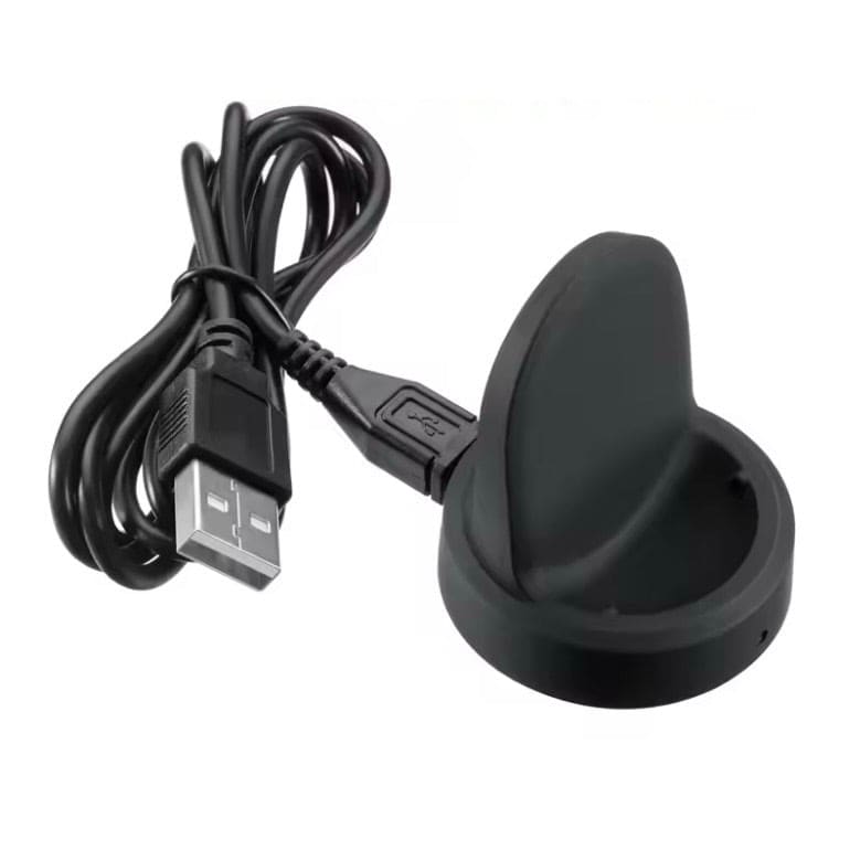 Black 1-meter LG SmartWatch W270 charger cable from That Watch Shop, showing the USB connector and cable design.