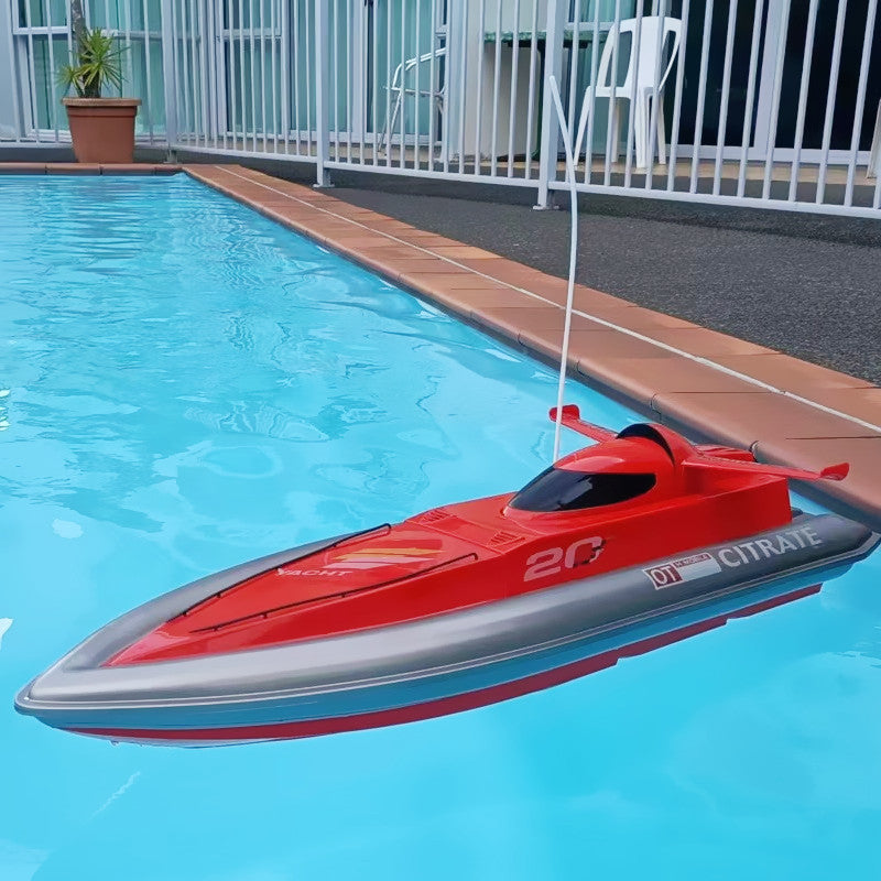 Dealonlinenz high-speed RC racing boat, supper large L 80cm, in vibrant colors, designed for fast water racing.