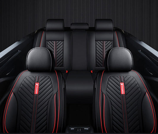 Car Seat Cover Faux Leather Cushion 5 Seater Full Set Front Rear Premium Quality dealonline.co.nz