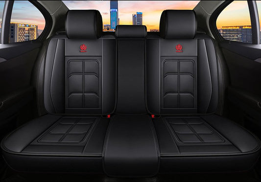Car Seat Cover Faux Leather Cushion 5 Seater Full Set Front Rear Premium Quality dealonline.co.nz