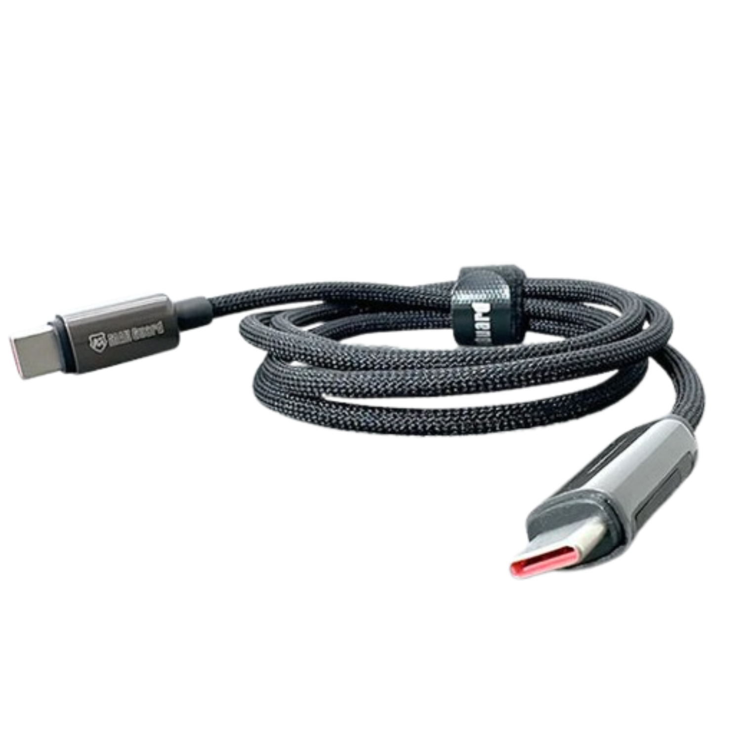 9eight5 Maxguard 1m 60W Type-C to C cable, durable accessory for fast charging and data transfer, white color with braided design.