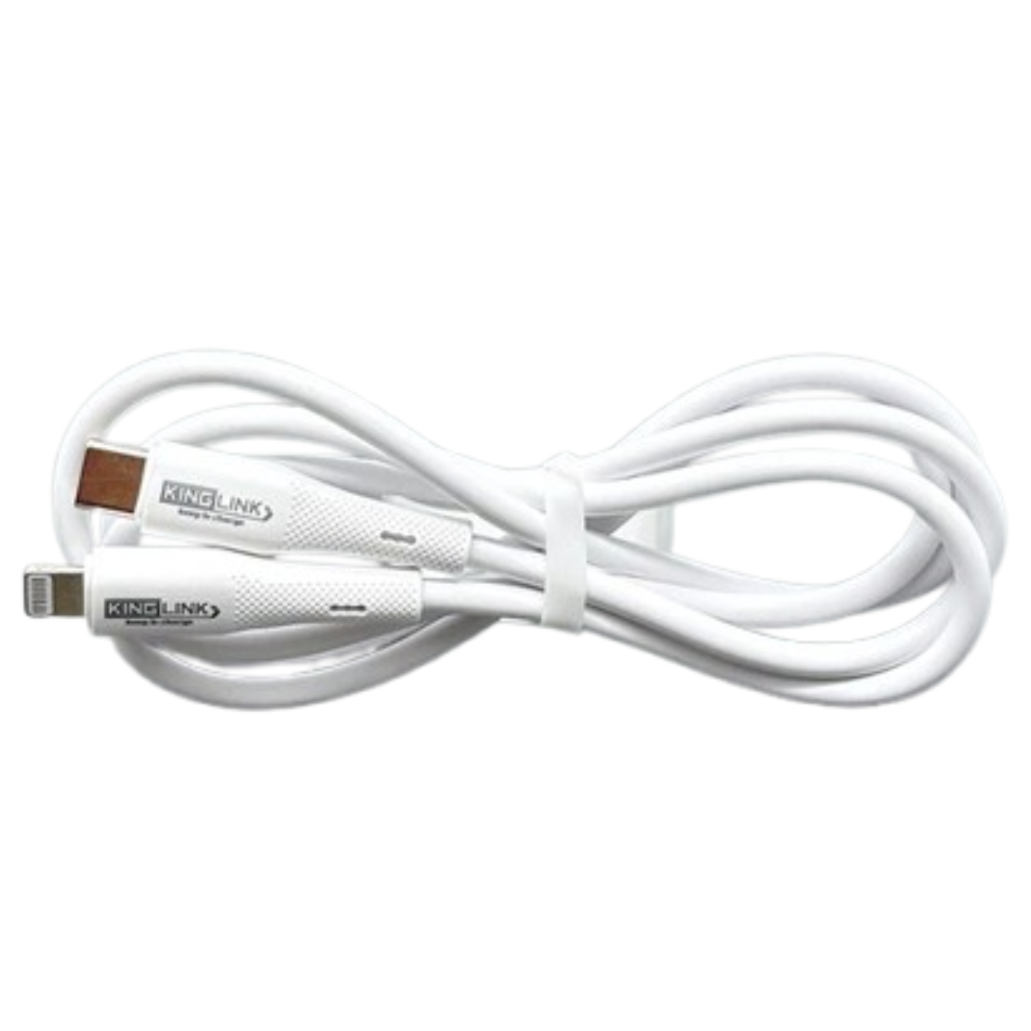 9eight5 Kinglink 1m 20W Type-C to Lightning cable for fast charging and data transfer, showing USB-C and Lightning connectors.