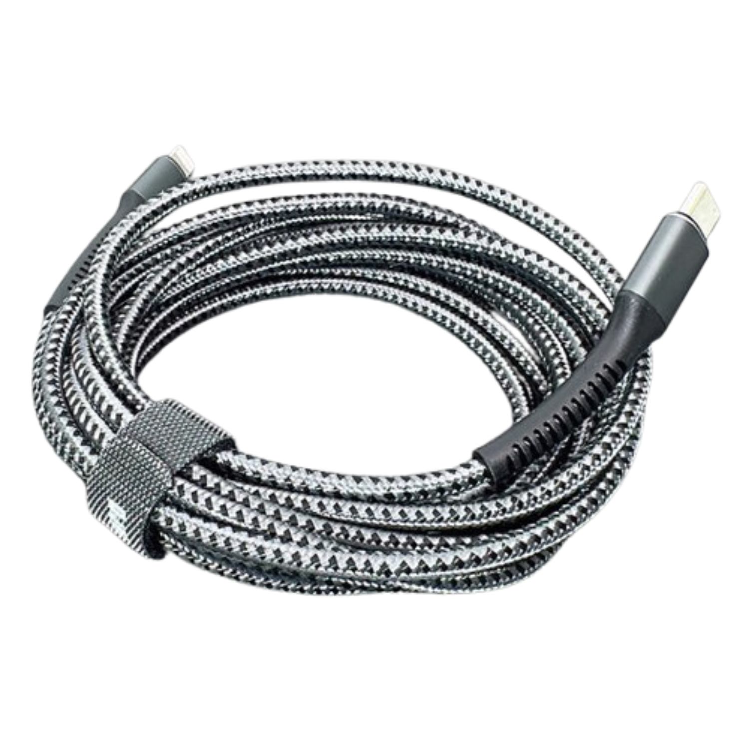 9eight5 Maxguard 3m 20W Type-C to Lightning cable, black accessory with USB Type-C and Lightning connectors for charging.