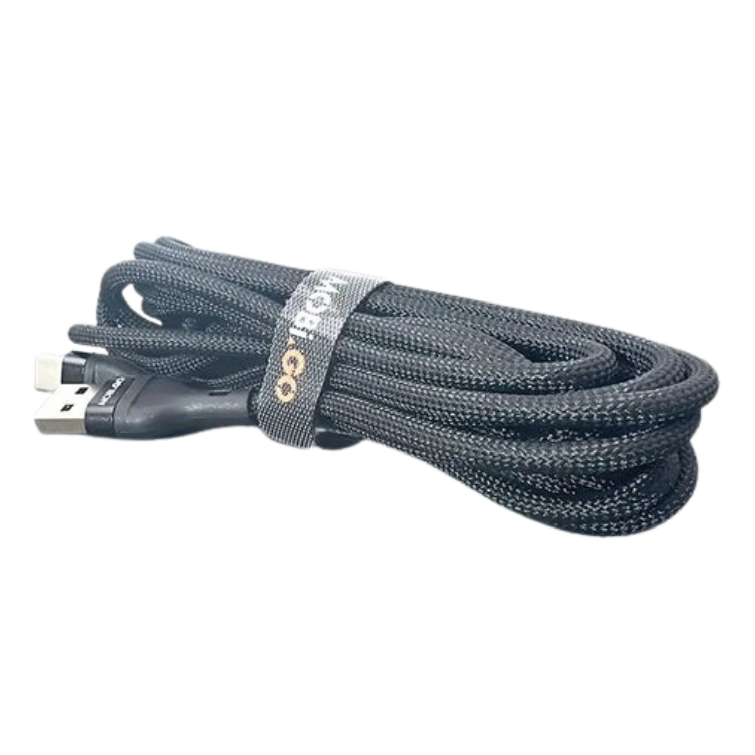 9eight5 Mobigo 3m USB-A to USB-C cable, durable accessory for charging and data transfer, shown with connectors on each end.