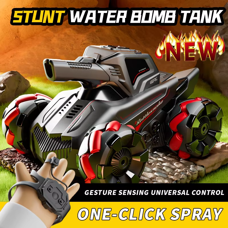 RC Car 4WD water tank stunt vehicle with wireless gesture control, spray water bombs, and 2.4G remote from dealonline.co.nz