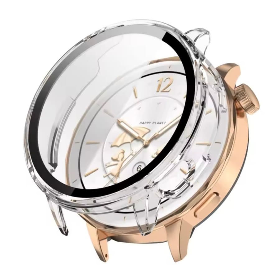 Clear protective case for Oppo Watch X2 Mini, designed by That Watch Shop, showing the transparent watch case on the device.