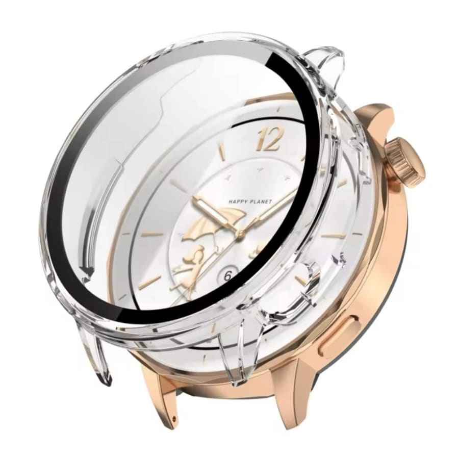 Clear protective case for OnePlus Watch 3 (43mm), designed to safeguard the smartwatch with a transparent, durable cover.