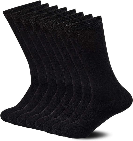Black Socks Business Socks Crew Socks Dress Socks (12 Pairs) Men's - SIZE7-10 dealonline.co.nz