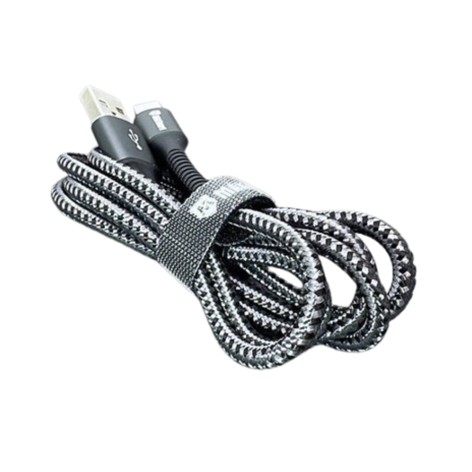 Maxguard 1m USB A to Type-C cable by 9eight5, showing a black USB cable with connectors on each end.