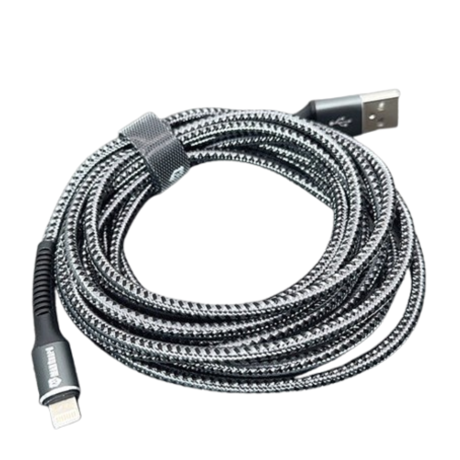 Maxguard 3m USB-A to Lightning cable by 9eight5, showing the durable USB and Lightning connectors on a white background.
