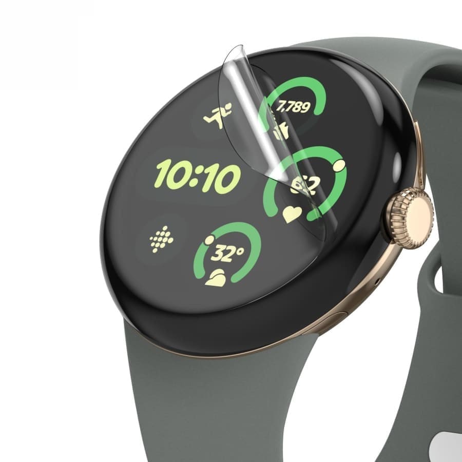 Hydrogel screen protectors for Google Pixel Watch 4 45mm, pack of 6, designed to protect the watch screen from scratches and impact.