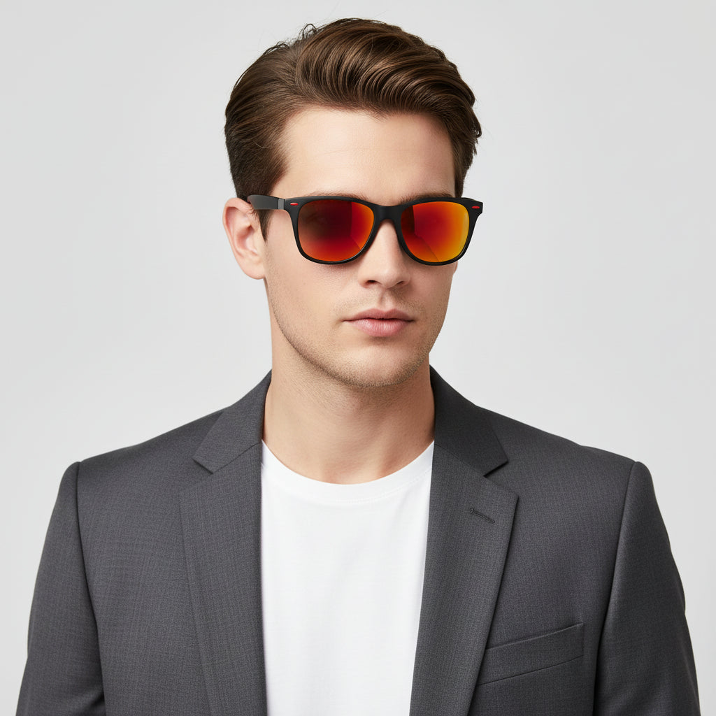 HD polarized sports sunglasses with anti-blue ray coating in four colors, hydrophobic lens for outdoor activities from dealonline.co.nz
