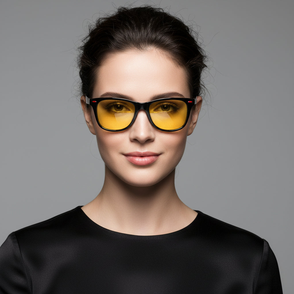 Sport sunglasses with HD polarized lenses, anti-blue ray coating, hydrophobic finish, available in four colors, by dealonline.co.nz