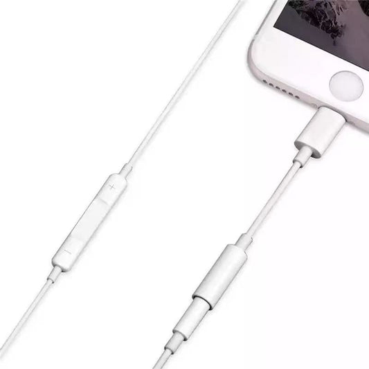 9eight5 Lightning to headphone jack adapter for electronics, compact design for seamless audio connection.