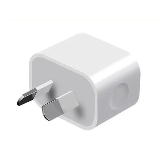 9eight5 single USB port wall plug for NZ/AUS outlets, compact electronics accessory with USB charging port.