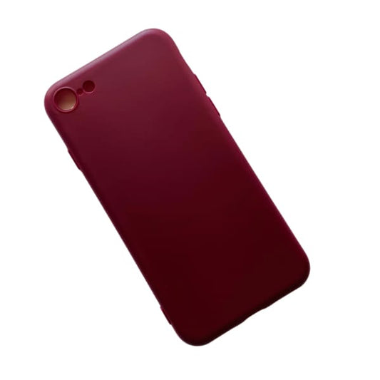 Maroon 9eight5 phone case for iPhone 7 and 8, protective and stylish iPhone case with a smooth finish.