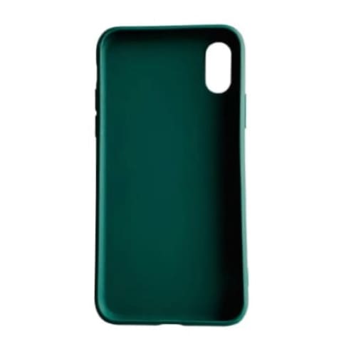 Green 9eight5 iPhone X/XS case showcasing a slim protective phone case with textured surface for grip.