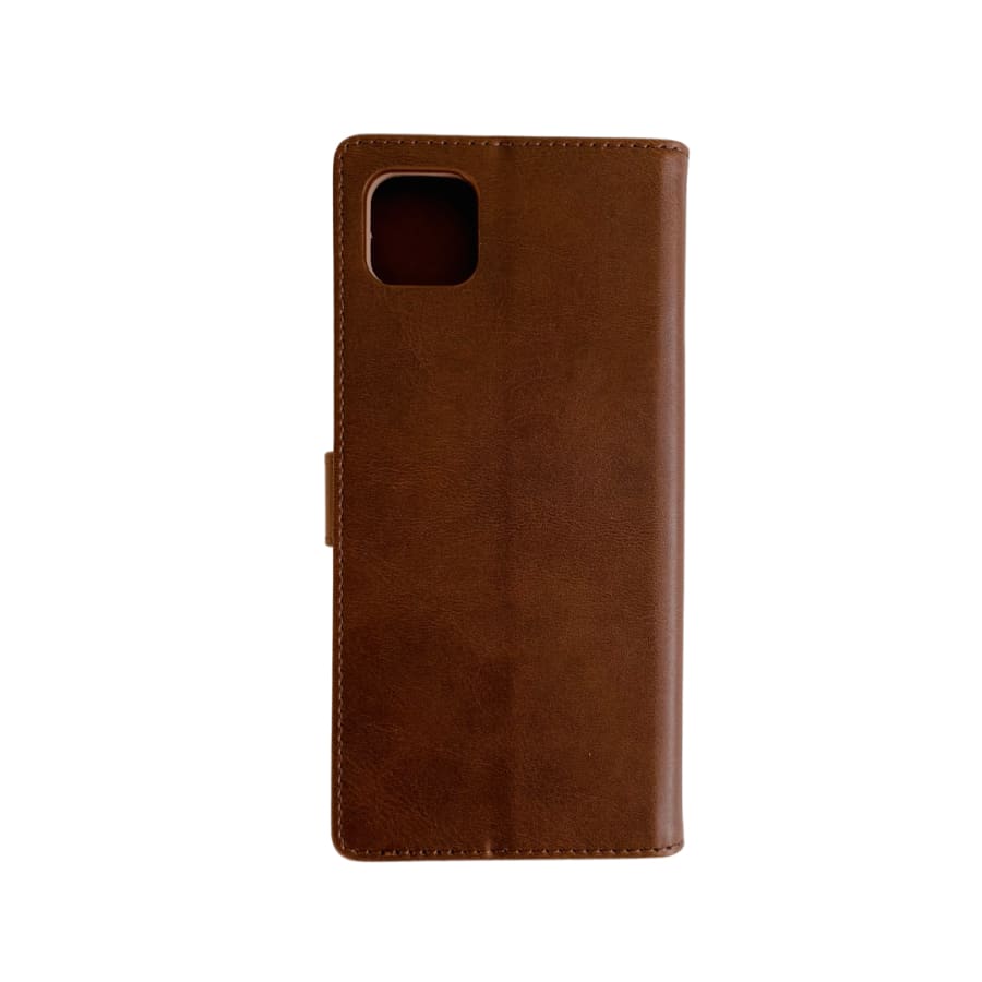 Brown 9eight5 phone case for Samsung Galaxy A22 5G with precise cutouts and textured finish, designed for protection and style.