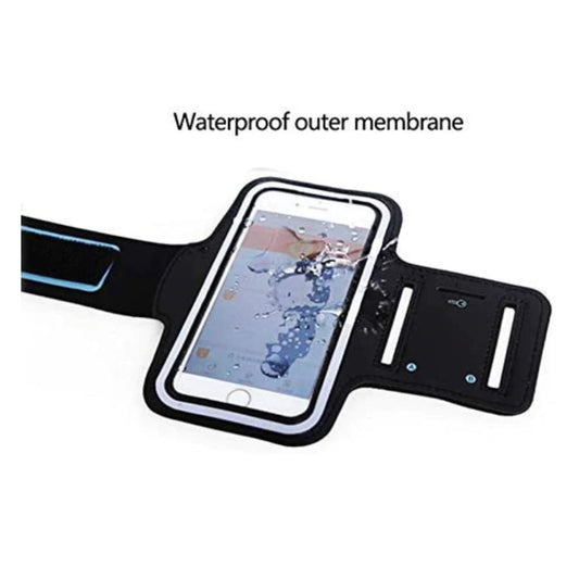 9eight5 running armband for phones up to 6 inches, Kinglink brand, flexible, lightweight, and secure for exercise and outdoor running.