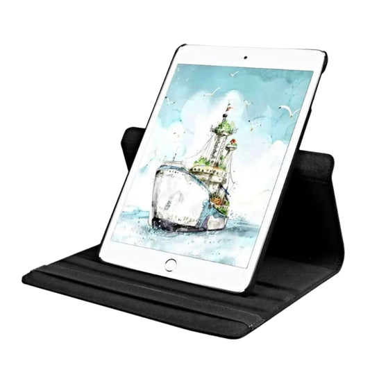Black full-body protective cover for iPad Pro 10.5” and iPad Air 10.5” from 9eight5, showing the sleek tablet case design.
