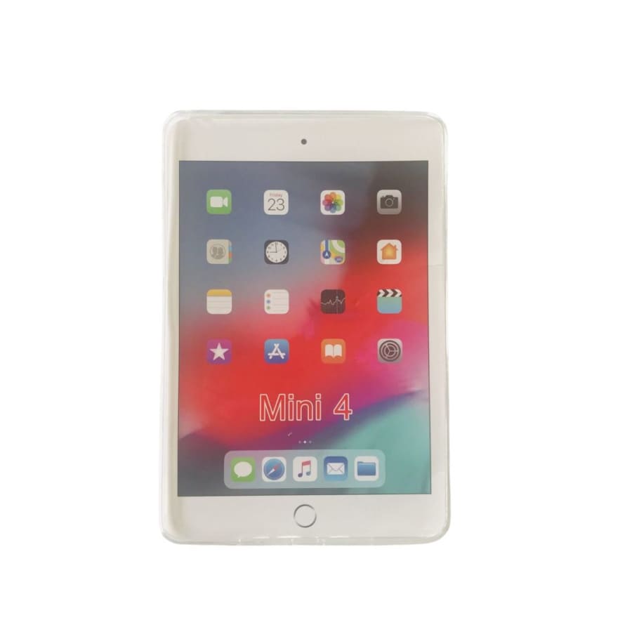 Clear full-body cover for iPad mini 4 by 9eight5, providing protection and a sleek look for the tablet.