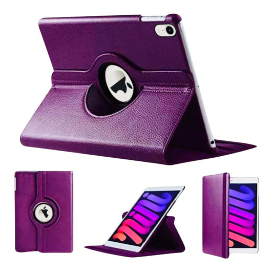 Purple 9eight5 iPad Mini cover for 7th and 6th gen with A17Pro chip, showing the sleek protective tablet case.