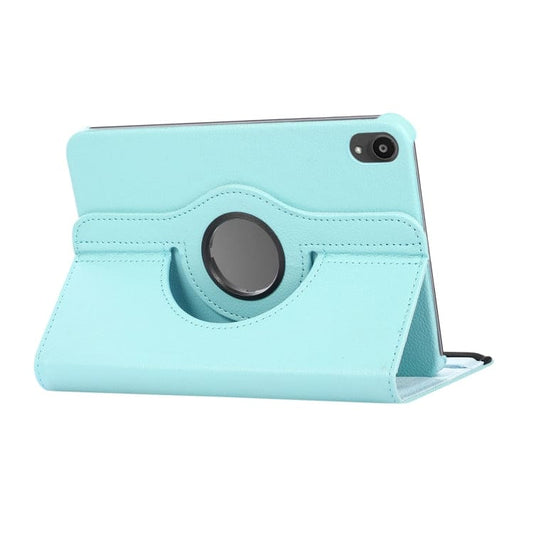 Turquoise 9eight5 iPad mini cover for 6th and 7th generation with A17Pro chip, protective tablet accessory in natural setting