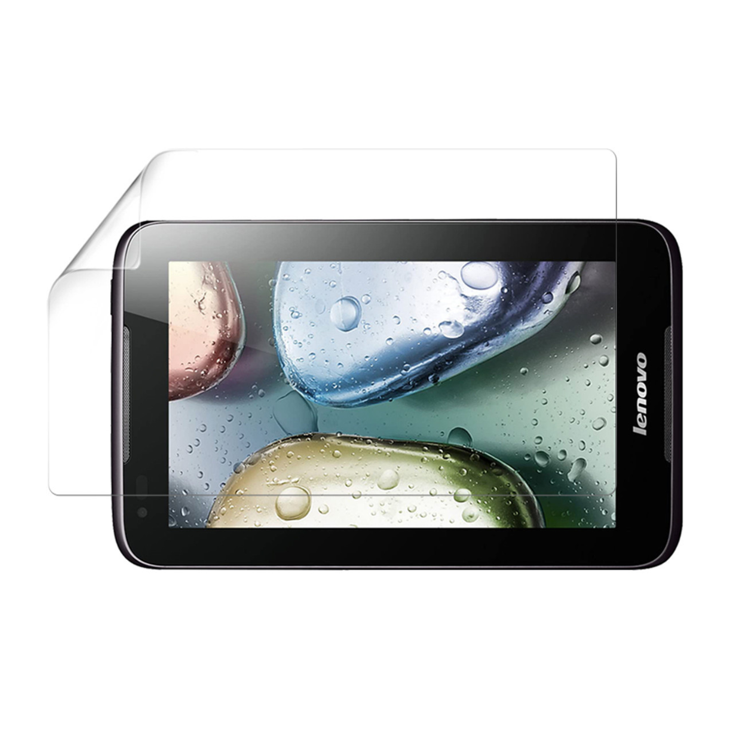 Hydrogel screen protector for Lenovo IdeaTab A1000 by 9eight5, pack of 2, showing clear, flexible protective film on tablet screen.