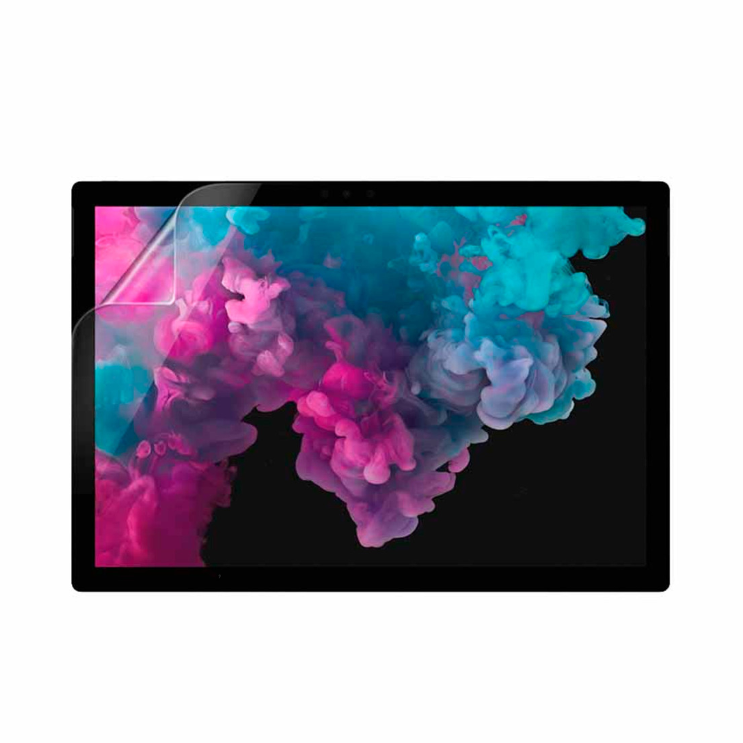 Hydrogel screen protector for Microsoft Surface Pro 5th gen by 9eight5, shown on the device screen, pack of two.