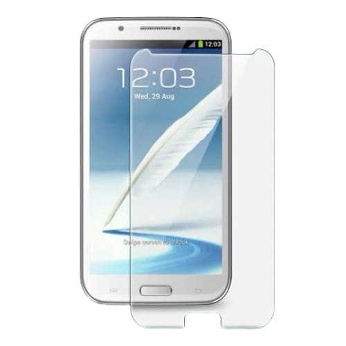 Pair of 9eight5 screen protectors for Samsung Galaxy Note 2, providing clear, durable protection for the device screen.