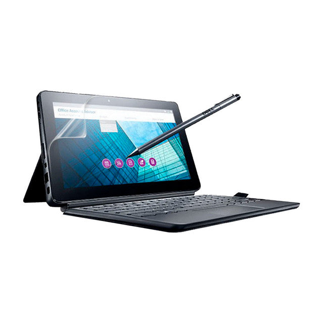 Hydrogel screen protector for Dell Latitude 11 5175 laptop, showing the clear, flexible protective layer on the device screen.