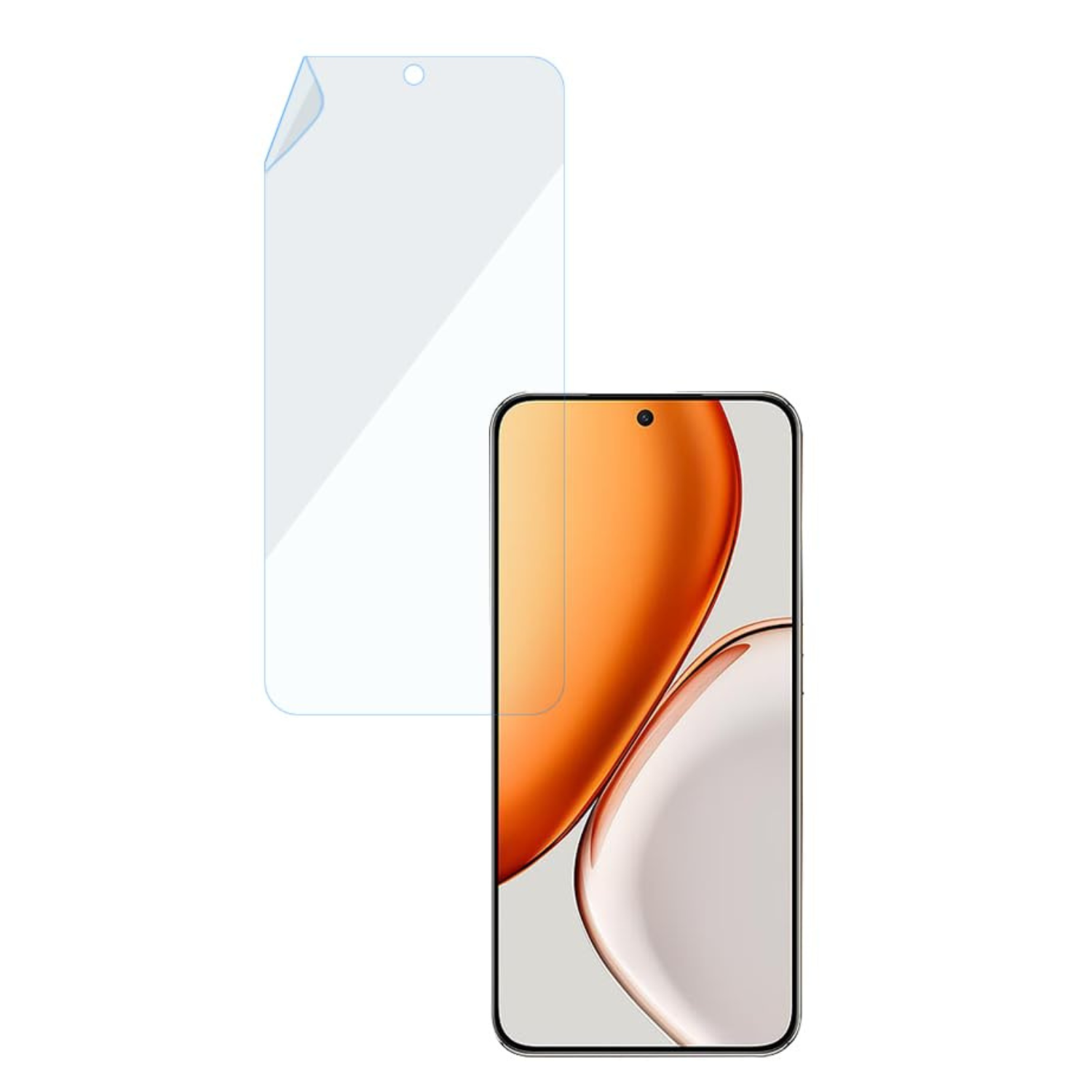 Two 9eight5 hydrogel screen protectors for Honor X70, designed to protect the phone's screen from scratches and damage.