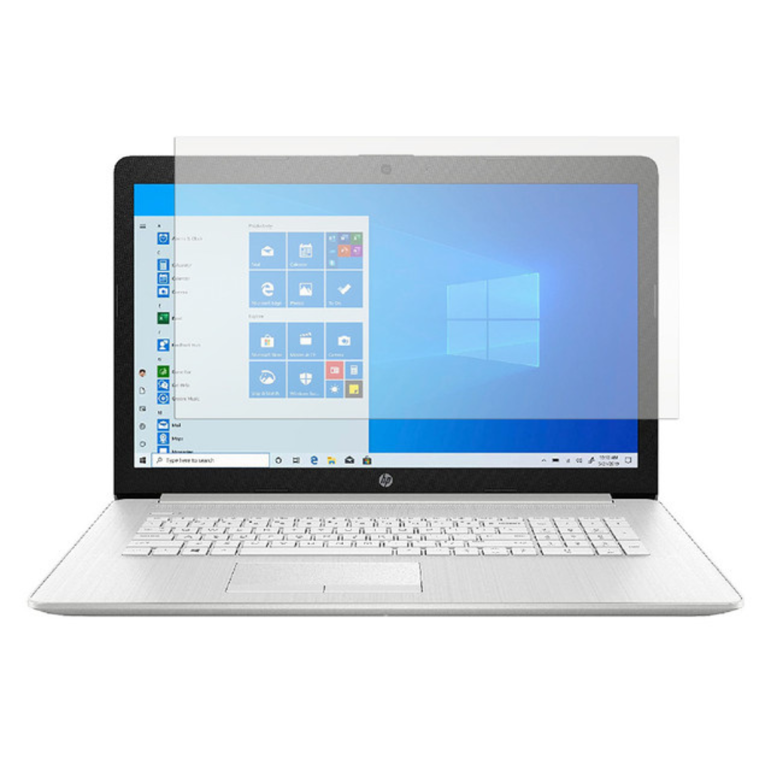 Hydrogel screen protector for HP 17 BY4000 laptop, 17.3-inch, 2-pack, by 9eight5, provides scratch and smudge protection.